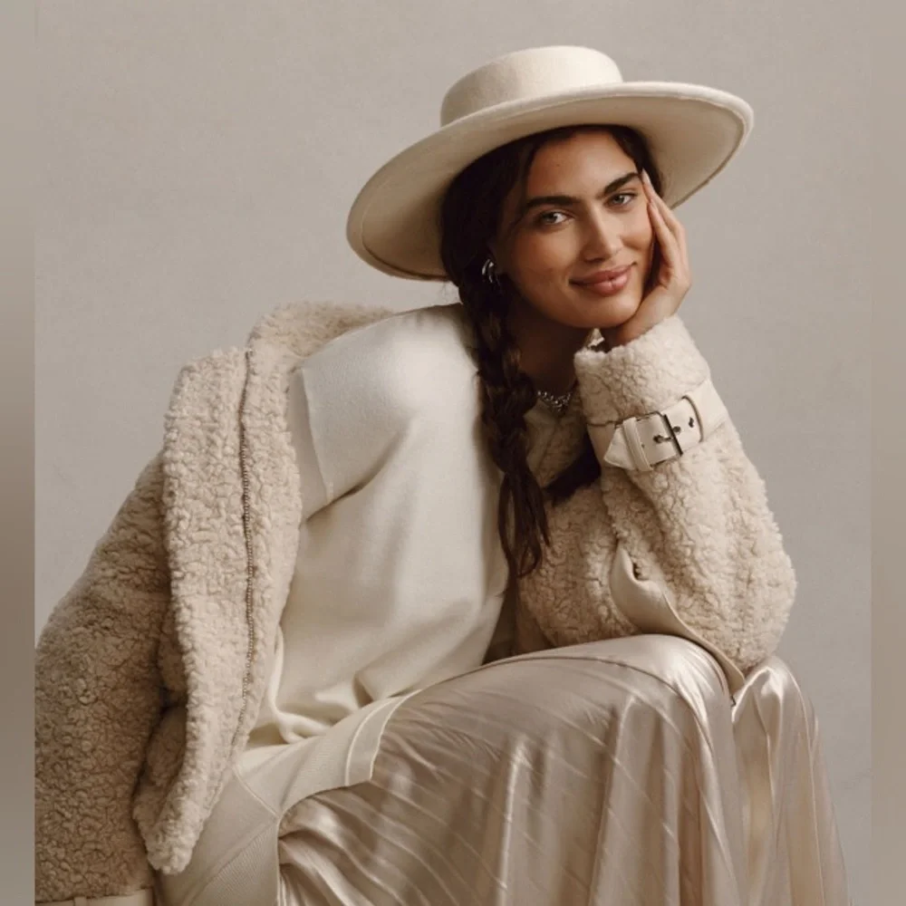 Anthropologie Long-Sleeve Crew Neck Mockable Pleated Maxi Jumper Dress - Picture 9 of 14